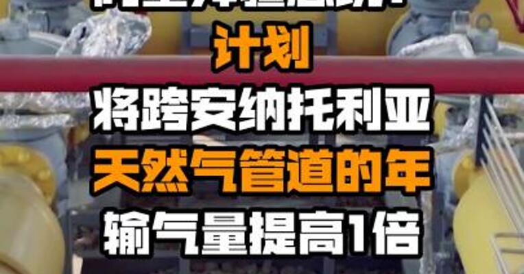 阿塞拜疆总统：计划将跨安纳托利亚天然气管道的年输气量提高1倍
