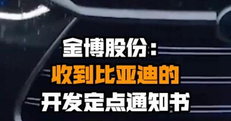 金博股份：收到比亚迪的开发定点通知书