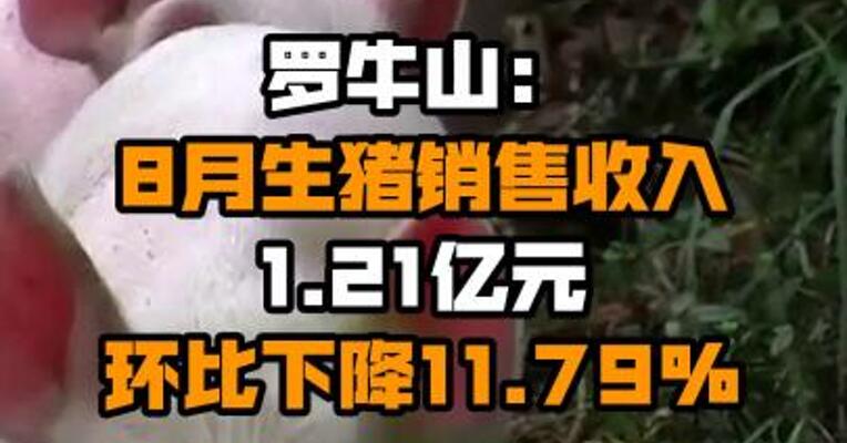 罗牛山：8月生猪销售收入1.21亿元 环比下降11.79%