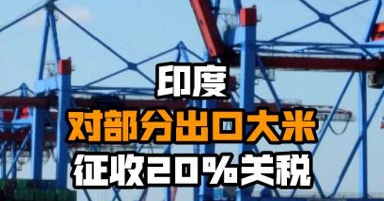 印度对部分出口大米征收20%关税