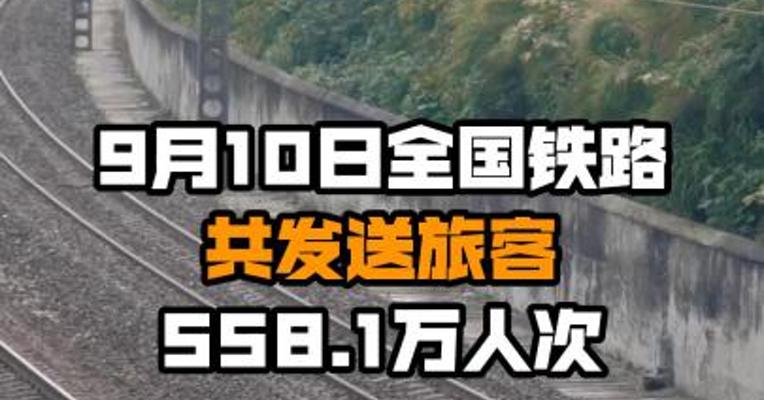 9月10日全国铁路共发送旅客558.1万人次