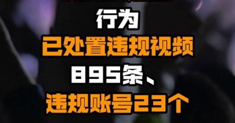快手：持续整治“无底线追星”行为 已处置违规视频895条、违规账号23个