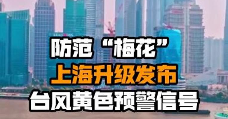 防范“梅花” 上海升级发布台风黄色预警信号