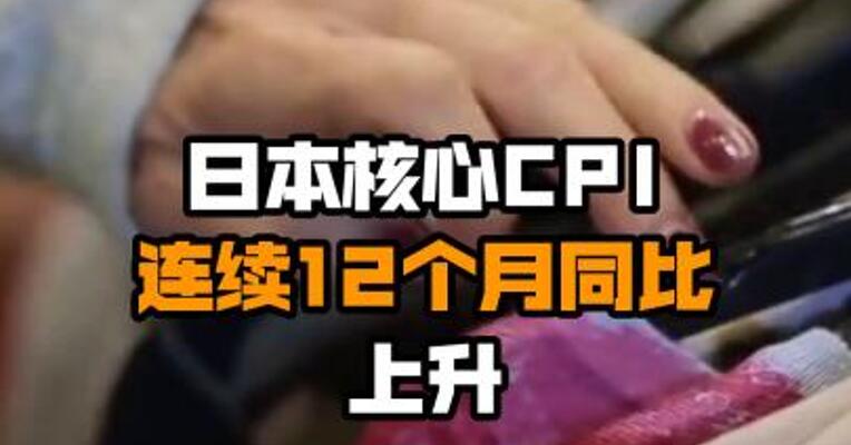 日本核心CPI连续12个月同比上升