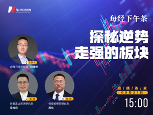 直播丨每经下午茶：探秘逆势走强的板块