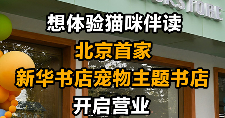 想体验猫咪伴读？北京首家新华书店宠物主题书店开启营业