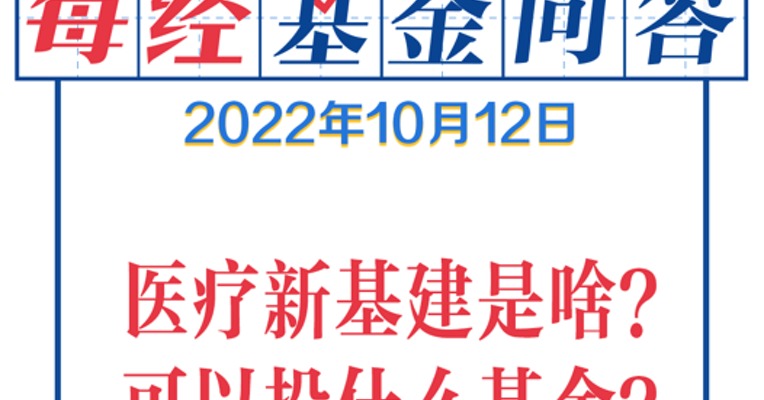 基金问答1012 |医疗新基建是什么？有什么基金可以投资 ？