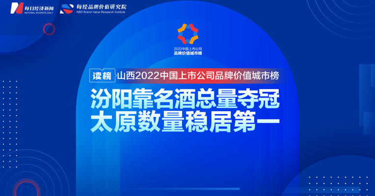 读榜丨山西2022中国上市公司品牌价值城市榜：汾阳靠名酒总量夺冠，太原数量稳居第一 