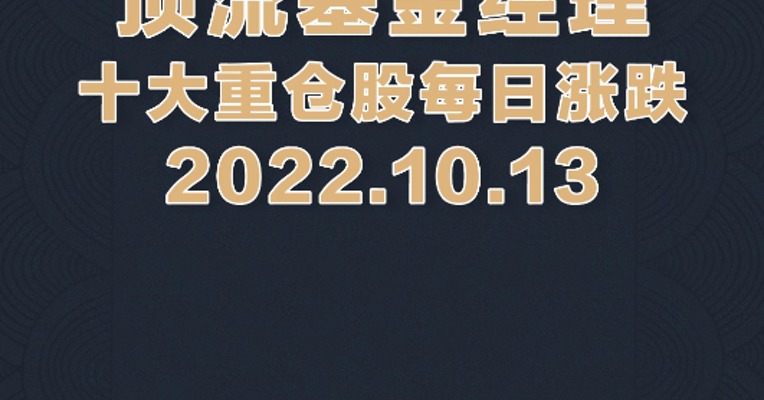 10月13日，葛兰重仓的九州药业、药明康德大涨