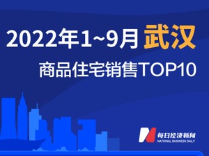 2022年1-9月武汉商品住宅销售TOP10
