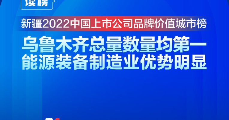 读榜丨新疆2022中国上市公司品牌价值城市榜：乌鲁木齐总量数量均第一，能源装备制造业优势明显