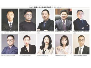 2022中国上市公司　首席品牌官及经典品牌案例重磅揭晓