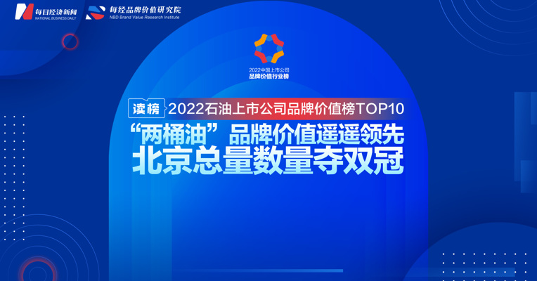 读榜 | 2022石油上市公司品牌价值榜TOP10：“两桶油”品牌价值遥遥领先，北京总量数量夺双冠