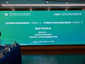 《全球绿色金融发展报告（2022）》发布，中国绿色金融发展指数位居全球第四