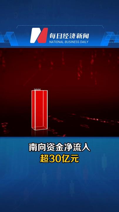 南向资金净流入超30亿元
