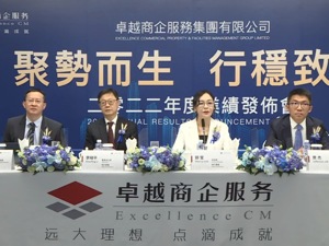 年报现场| 卓越商企服务李晓平：物管行业对房地产的依赖减少，对公司在行业的竞争有信心
