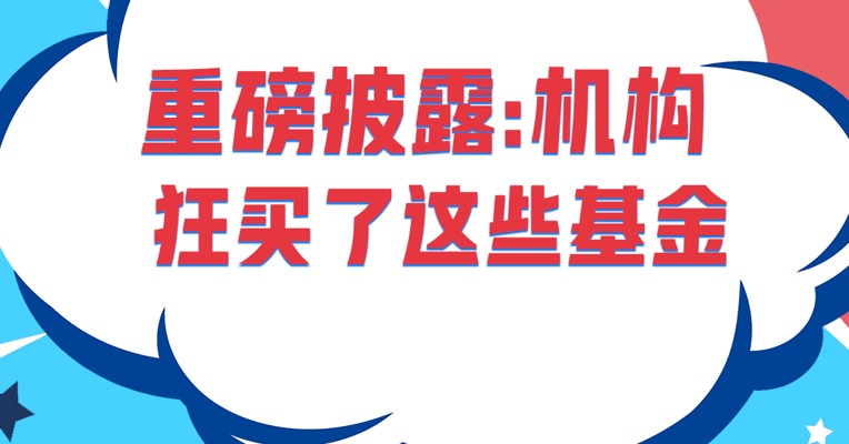 最新重磅披露：知名机构狂买了这些基金！