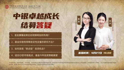 直播丨中银卓越成长结募答疑