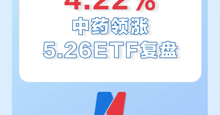 5月26日，中药ETF领涨全市场，涨幅为4.22%