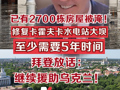 已有2700栋房屋被淹...修复卡霍夫卡水电站大坝至少需要5年时间 拜登放话：继续援助乌克兰！  