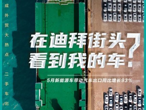 在迪拜街头看到我的车？我国汽车出口首超手机，二手车出口跳着往上涨