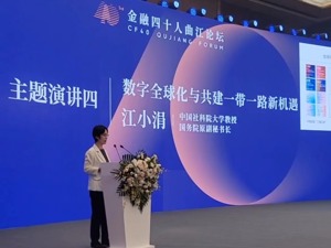 江小涓：数字“一带一路”促进低成本交易、低成本投资和可持续合作