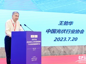 中国光伏行业协会名誉理事长王勃华：上半年中国光伏产品出口总额初步测算超过290亿美元