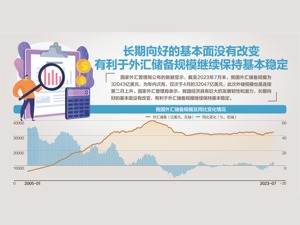年内次高！7月外储升至32043亿美元