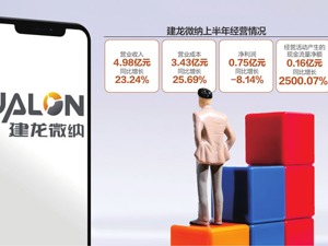 建龙微纳上半年增收不增利 董事长李建波：下半年将合理控费