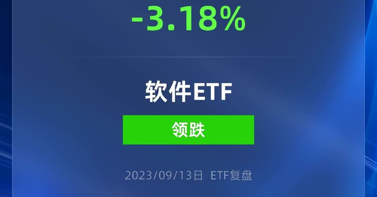 今天创业板指有点绿，跌了1.14%，创了年内新低，而软件ETF跌得最惨
