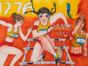 成都的孩子们，“画”给国际大体联最特别的一封信