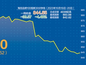 每经品牌100指数加速探底 电子类公司上周走势较强