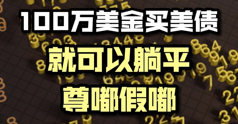 100万美金买美债，就可以躺平，真的假的？
