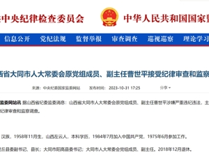 曹世平，主动投案！