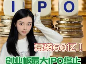 幕资60亿！创业板在审最大IPO终止，又想幕资分红？