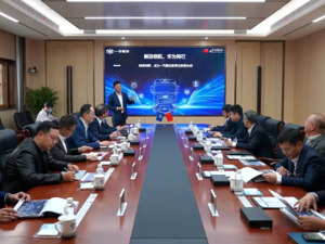 一汽解放朱启昕、吴碧磊会见华为中国区副总裁肖振东一行！此前余承东表示，希望中国一汽集团加入