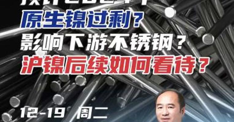 预计2024年原生镍过剩？影响下游不锈钢？沪镍后续如何看待？#期货 #有色金属 #进出口