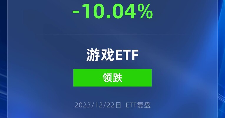 惊呆了，发生了什么，游戏ETF跌得超过10%了！