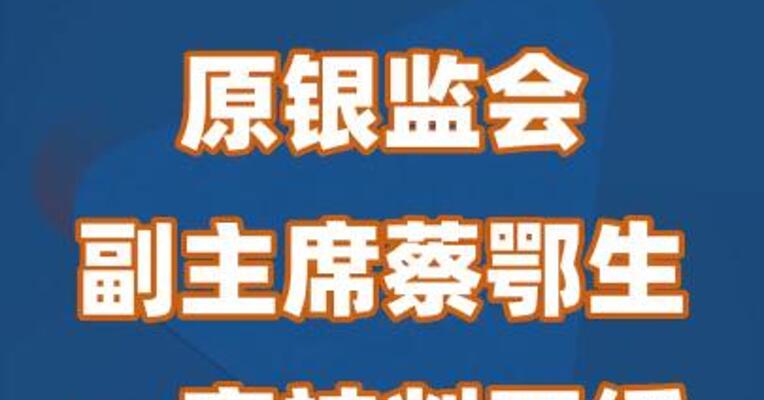 原银监会副主席蔡鄂生一审被判死缓