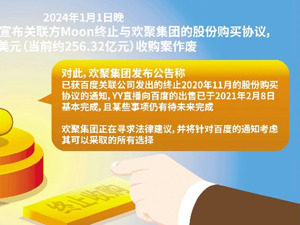 36亿美元收购终止 百度关联方不要YY直播了