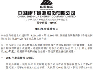 1个月内暴增超700亿元，市值超“宁王”！中国神华发布最新业绩公告