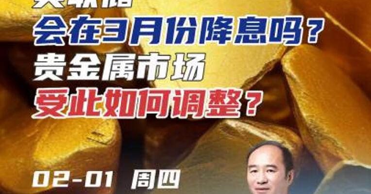 美联储会在3月份降息吗？贵金属市场受此如何调整？#期货 #黄金 #理财