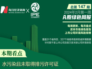 A股绿色周报丨10家上市公司暴露环境风险 新赛股份全资子公司被罚151万元