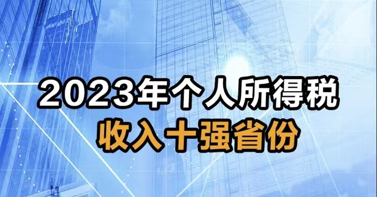 2023年个人所得税收入十强省份