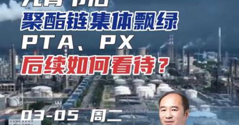 元宵节后，聚酯链集体飘绿，PTA、PX后续如何看待？#期货 #化工 #理财