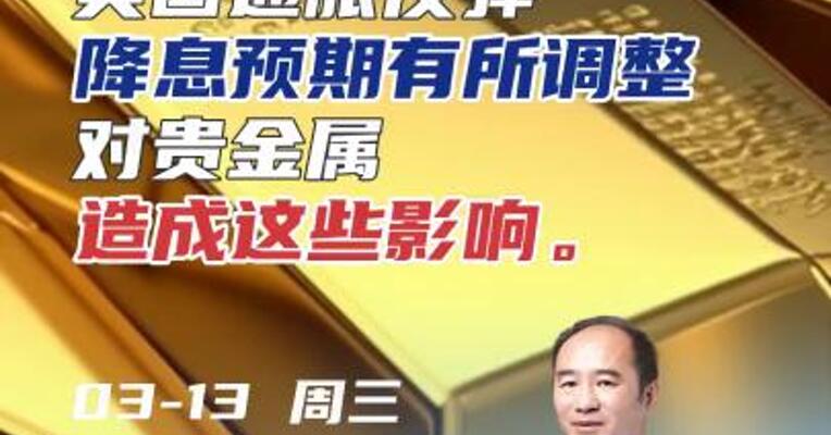 美国通胀反弹 降息预期有所调整 对贵金属或有这些影响...#黄金 #理财 #期货