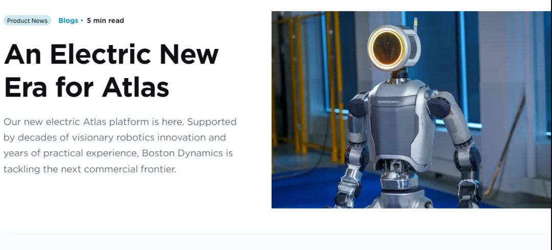 人形机器人元年开启！波士顿动力电动Atlas惊艳，AI巨头纷纷入局，商业化仍面临挑战