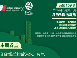 A股绿色周报丨9家上市公司暴露环境风险 *ST巴安控股公司被罚90万元