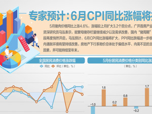 5月CPI同比涨0.3% 肉价涨了4.6%