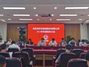直击股东大会丨马应龙：去年业绩下滑主要因为营销调整 未来将三条主线发展医药工业